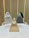 Crystal Geometric Evening Clutch Bag