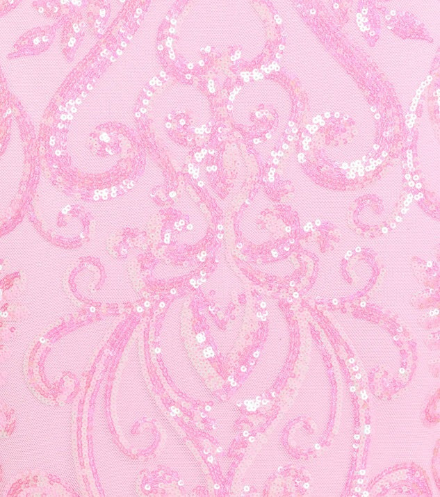 Cutout Open Back Mermaid Sequin Formal Dress
